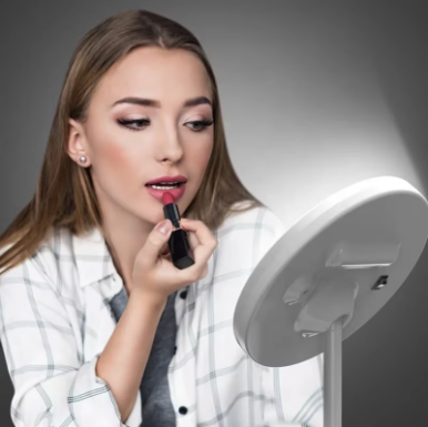 Espejo de Maquillaje LED Tricolor-TACTIL